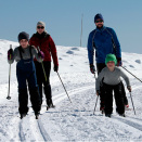 Kronprinsfamilien på ski på Beitostølen (Foto: Lise Åserud, NTB Scanpix)